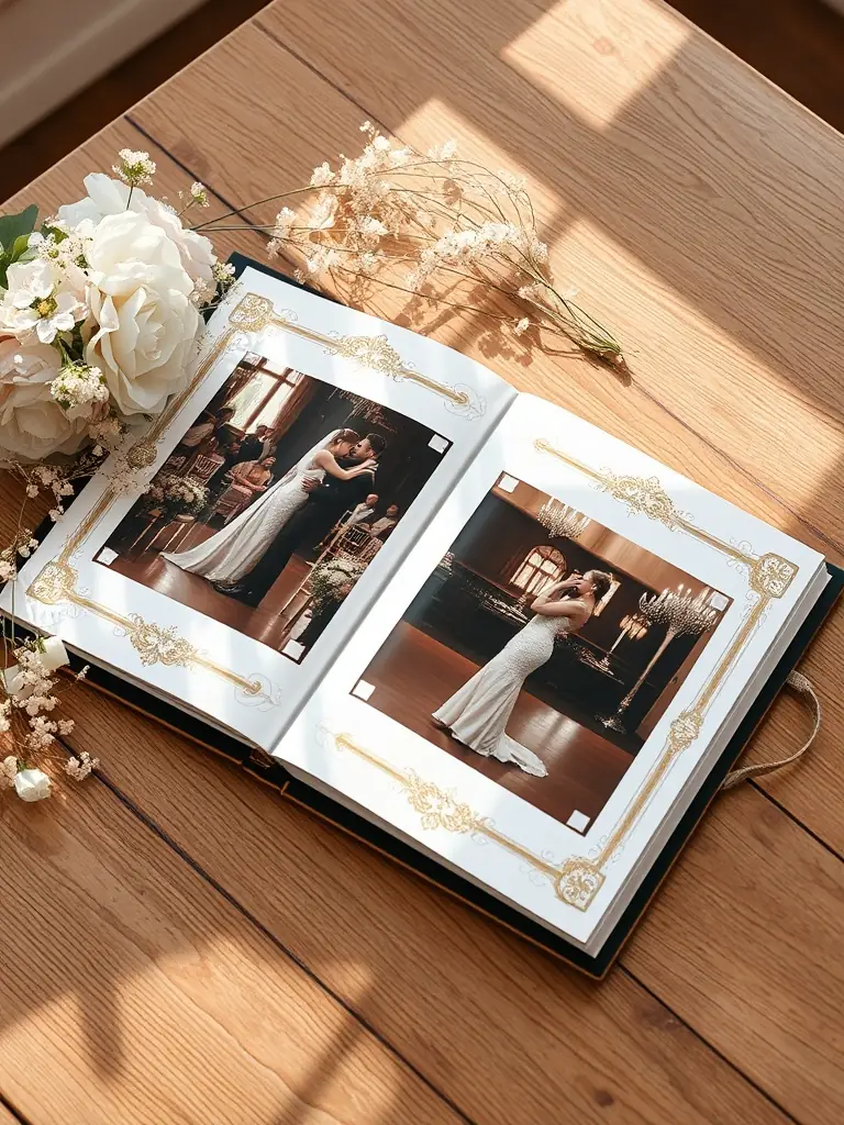 A beautifully designed photo album showcasing event photos.